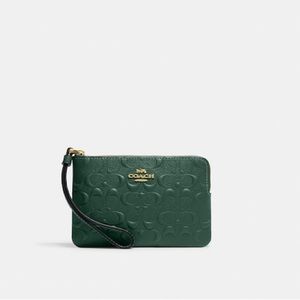Coach zip wristlet